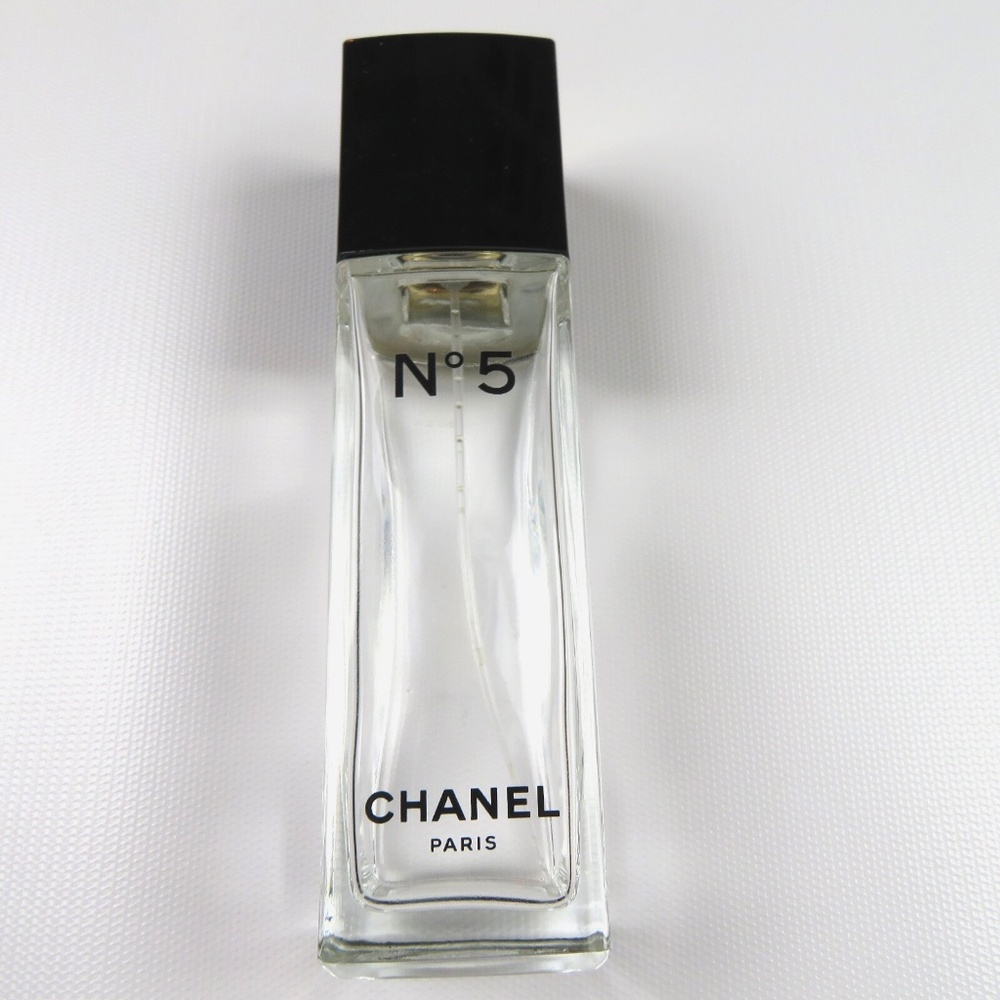 CHANEL No 5 Empty Eau De Toilette Paris Spray glass bottle 3.4oz- EMPTY-